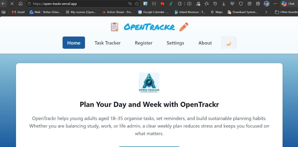 OpenTrackr preview